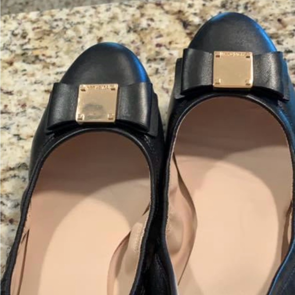 Cole Haan Black 'Tali' Bow Ballet Flat Size 8